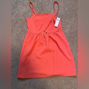BCBG Generation Mini Coral Peek-a boo dress - never worn with tags